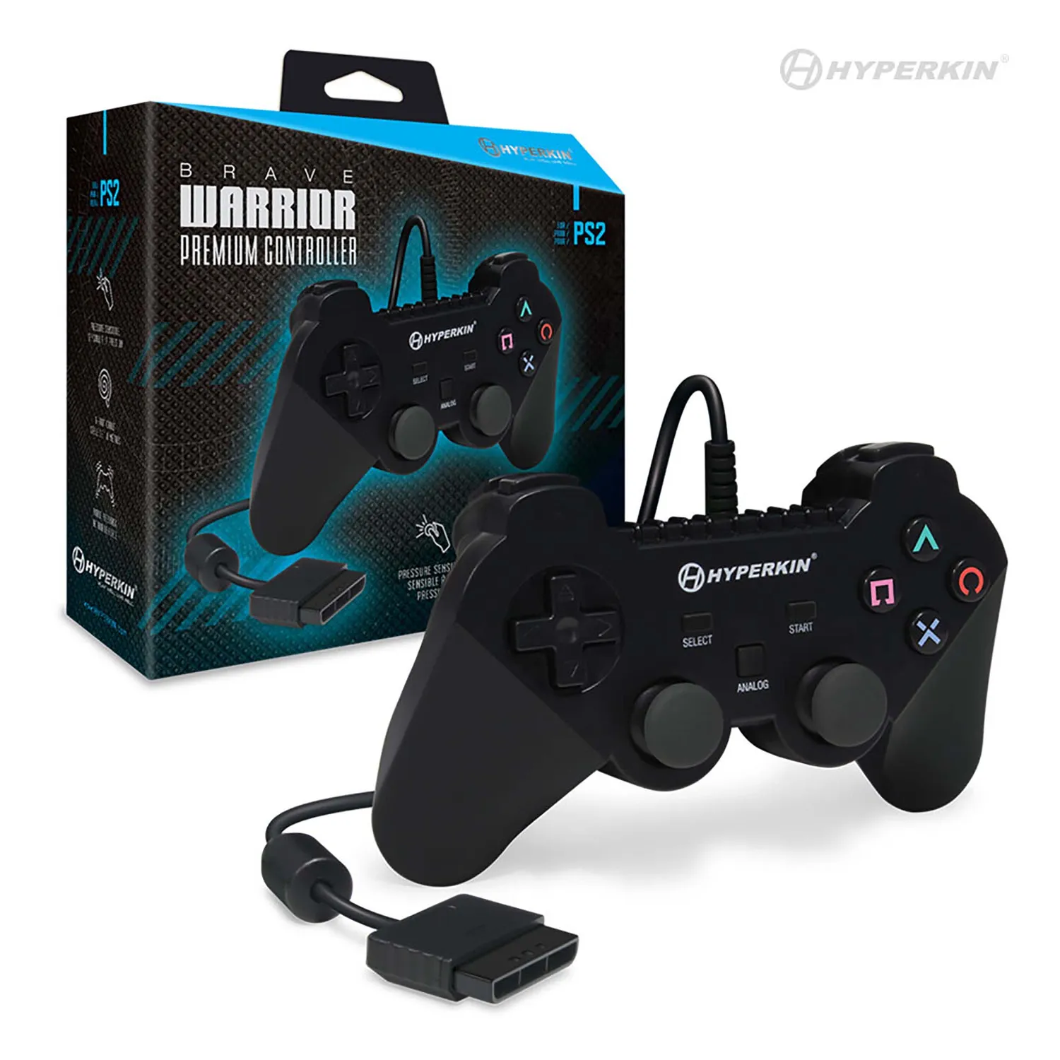 Hyperkin Brave Warrior bedrade PS2 controller trilmotor