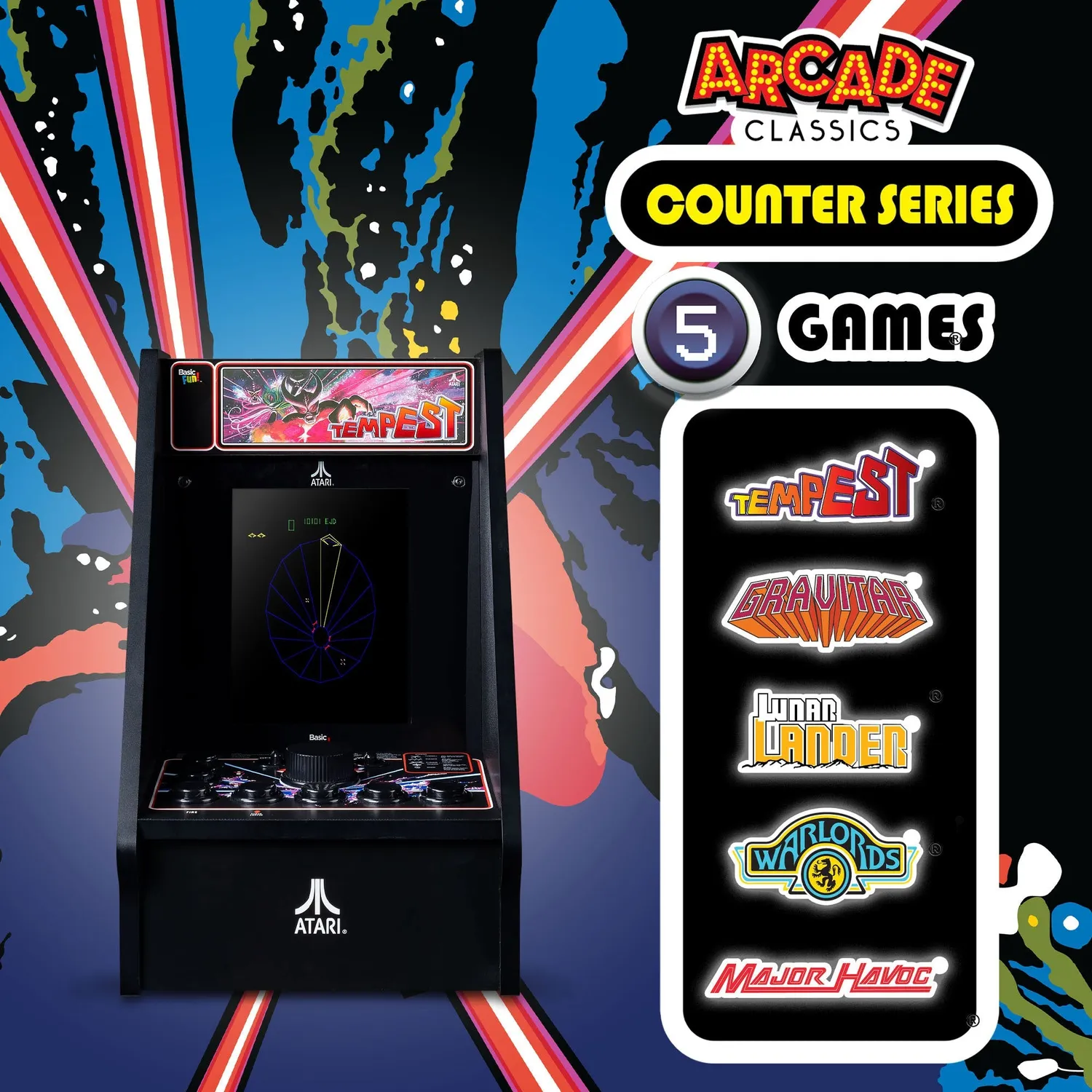 Arcade1Up Atari Tempest Countercade arcadekast 8 inch