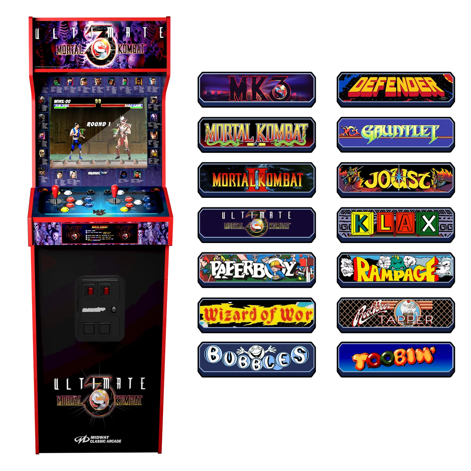 Arcade1Up Ultimate Mortal Kombat 3 Supreme arcadekast 19 inch