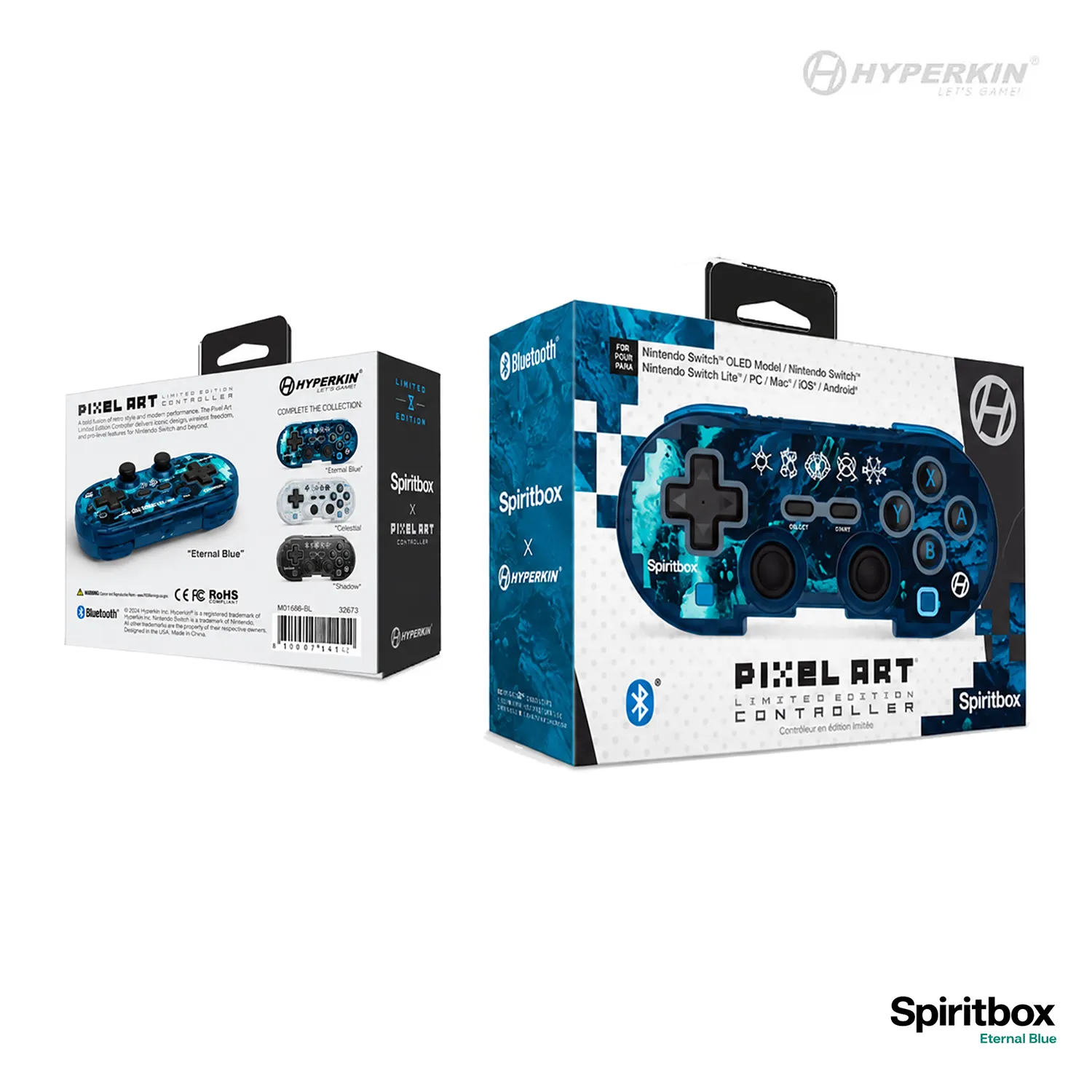 Hyperkin Pixel Art Spiritbox draadloze controller Spiritbox editie