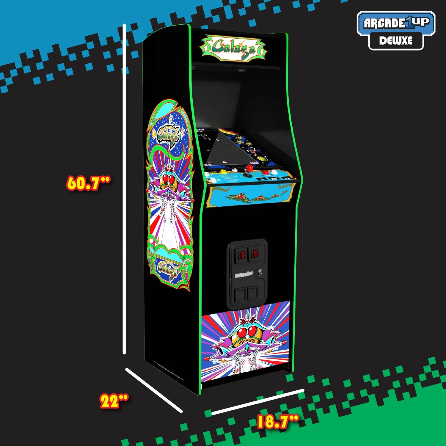 Arcade1Up Galaga Deluxe arcadekast 17 inch 7 games