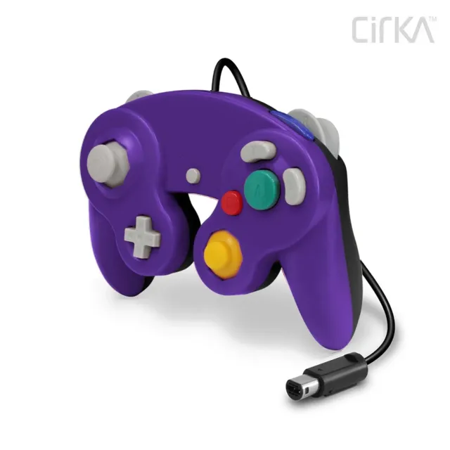 Hyperkin CirKa bedrade controller paars-zwart GameCube Wii