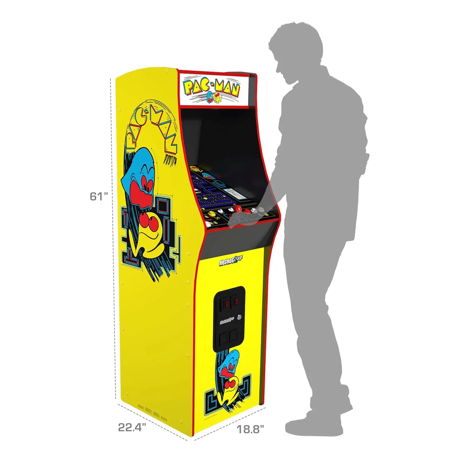 Arcade1Up Pac-Man Deluxe arcadekast 17 inch 14 games