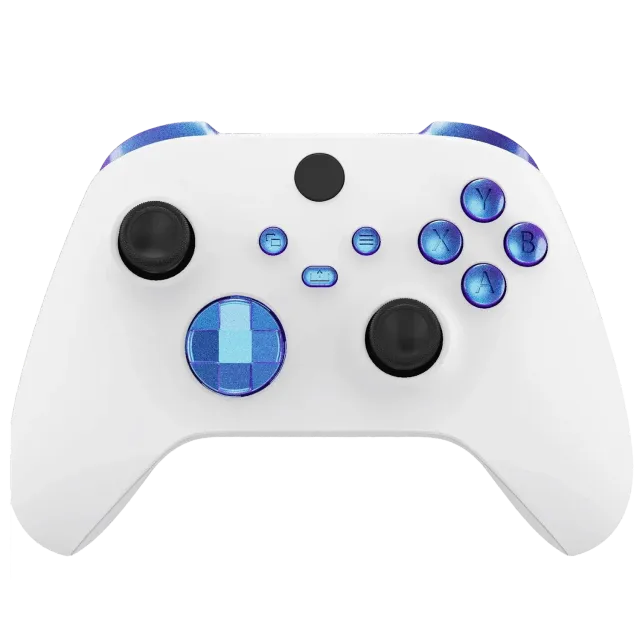 Clever Blue Galaxy Xbox button kit blauw galaxy