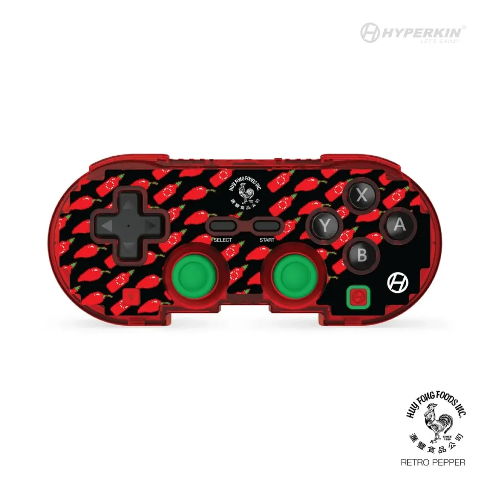 Hyperkin Pixel Art Retro Pepper controller bluetooth Sriracha