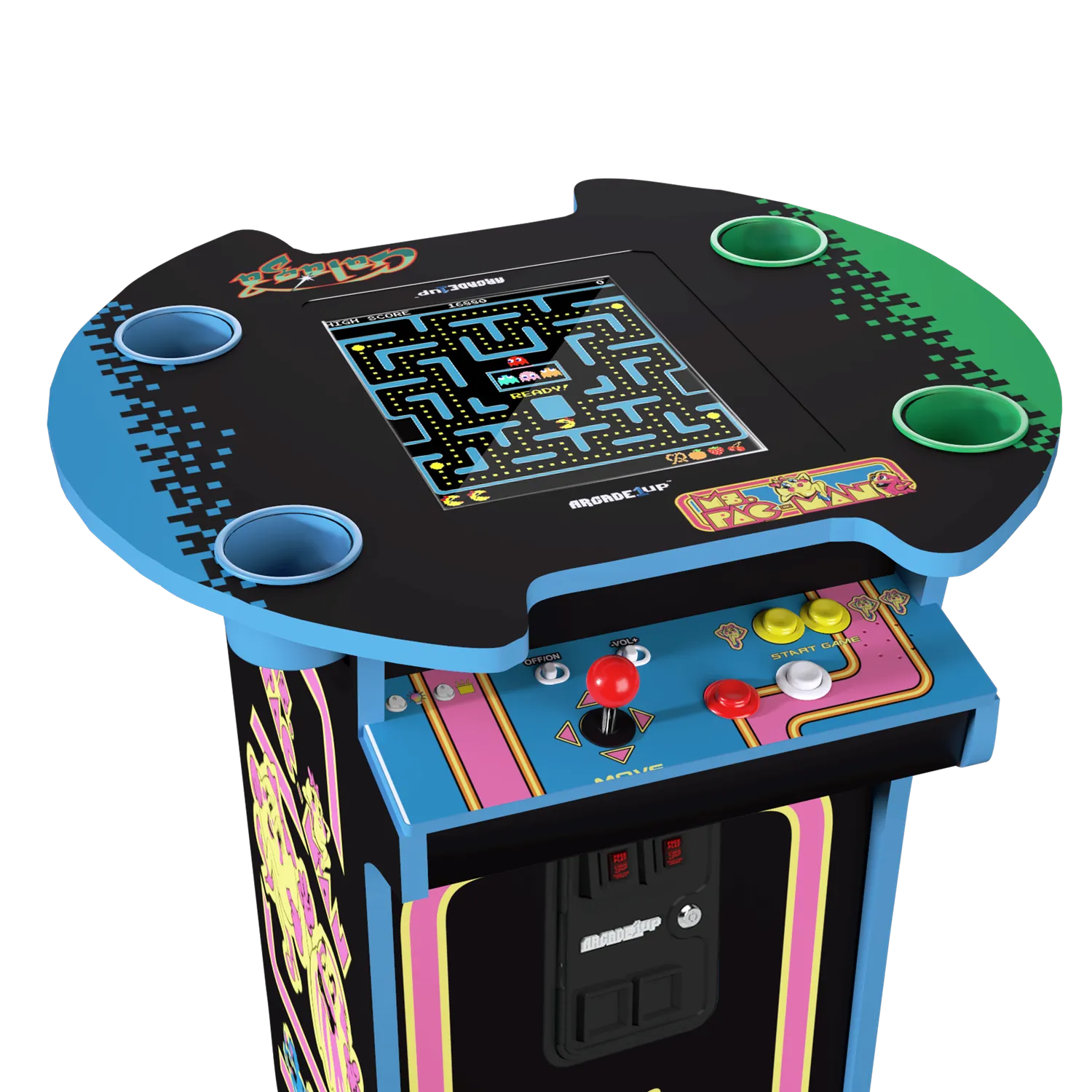Arcade1Up Ms. PAC-MAN Pub Table arcadekast 10 games