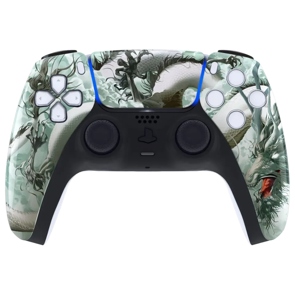 Clever Gaming Celestial Dragon PS5 controller drakendesign