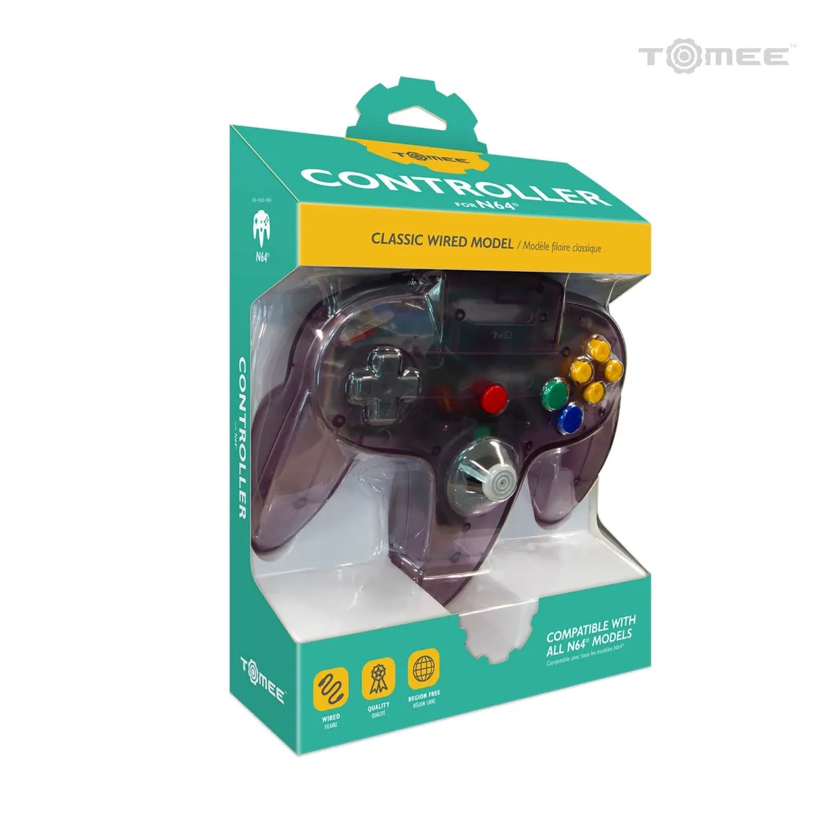 Hyperkin N64 Controller bedraad paars Amethyst Purple