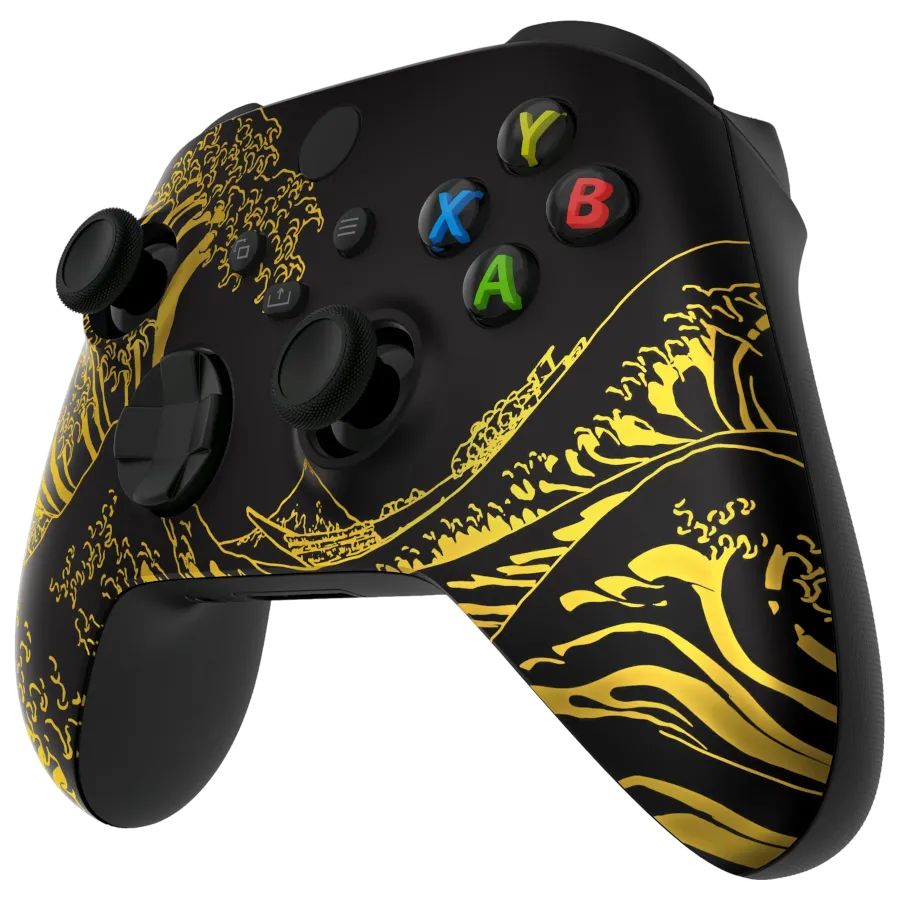 Clever Xbox Gold Kanagawa Wave controller standaard met golf print