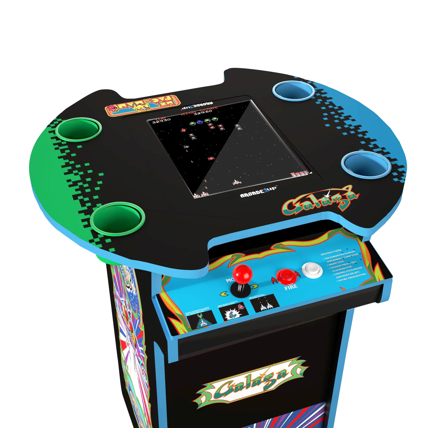 Arcade1Up Ms. PAC-MAN Pub Table arcadekast 10 games