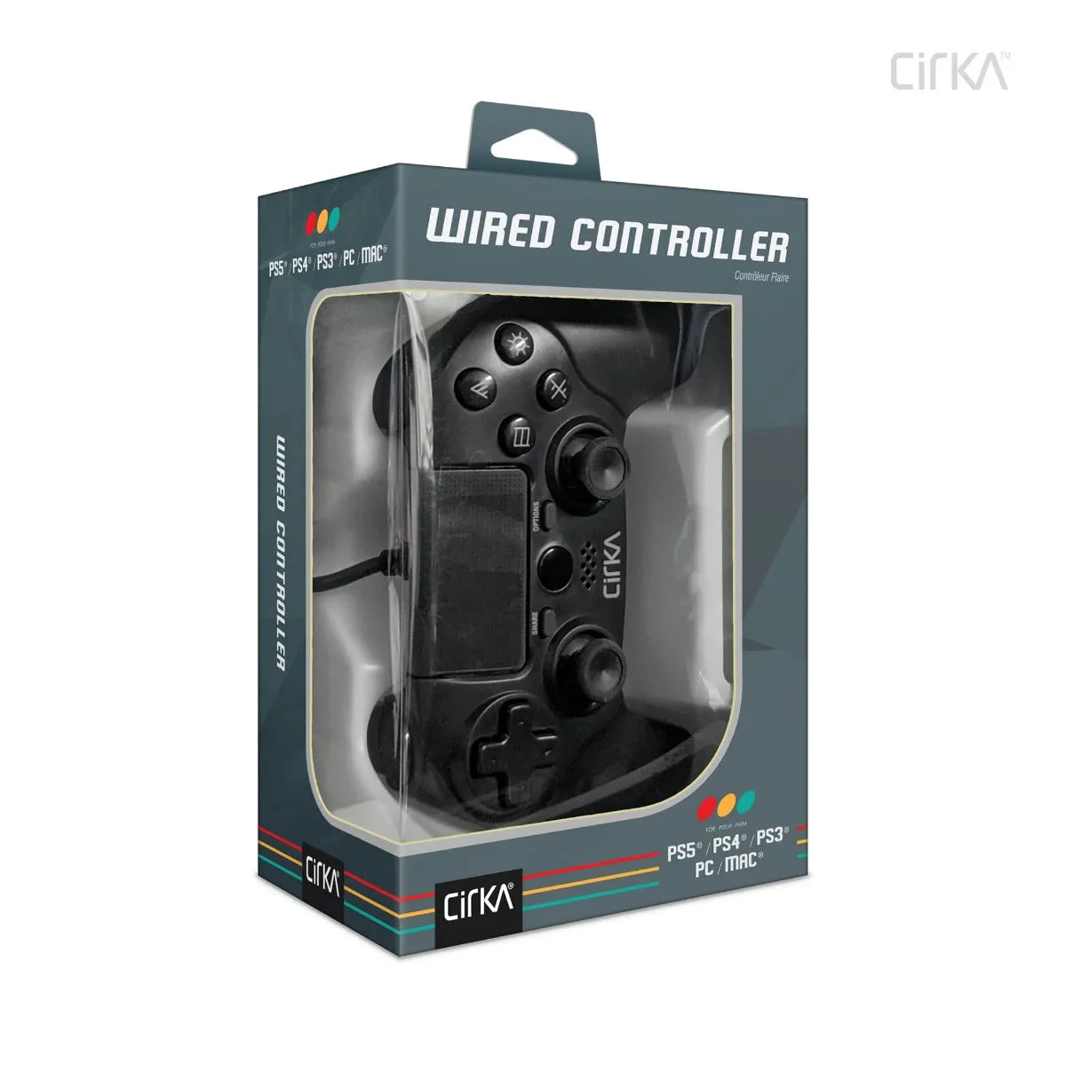 CirKa Armor3 bedrade controller zwart PS4 PC Mac