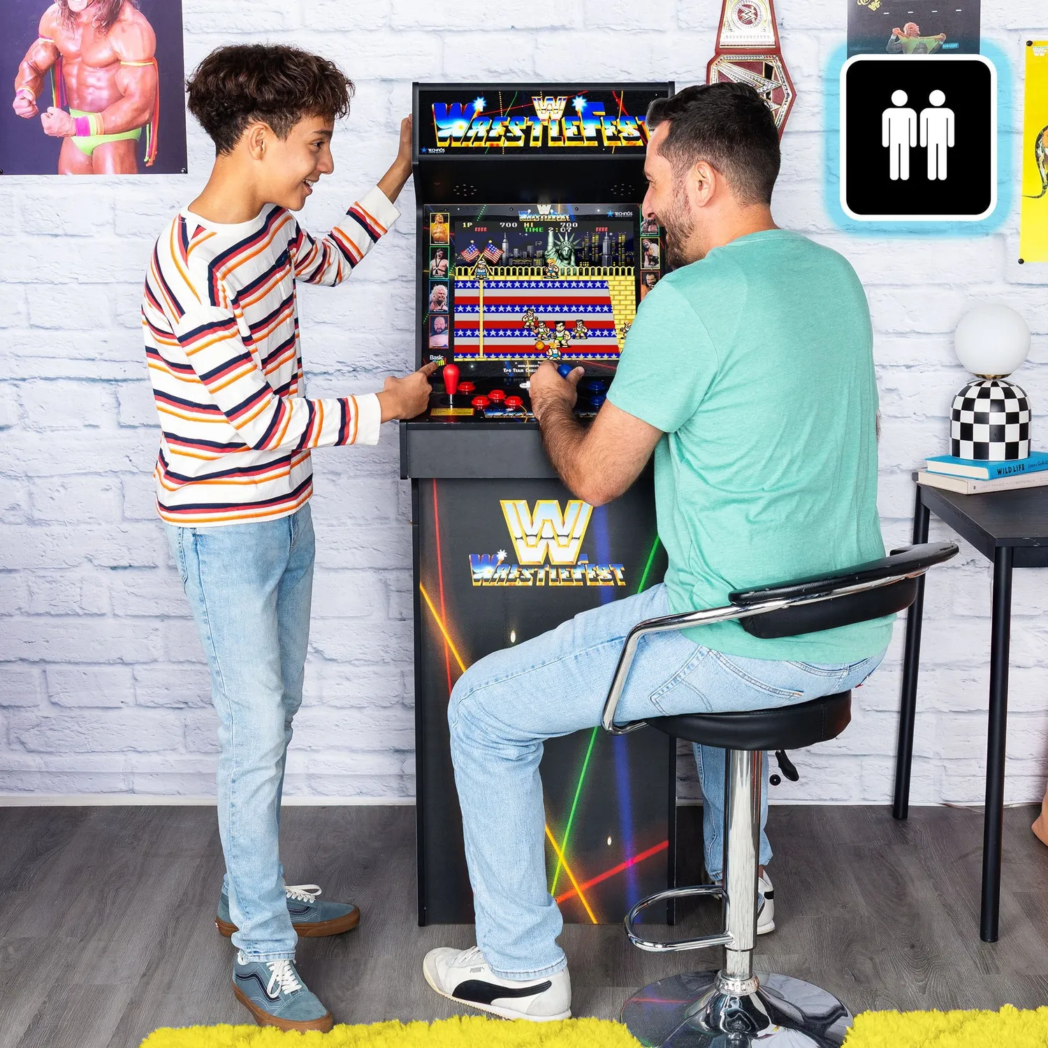 Arcade1Up Ultra Series WWE Wrestlefest arcadeautomaat 17 inch