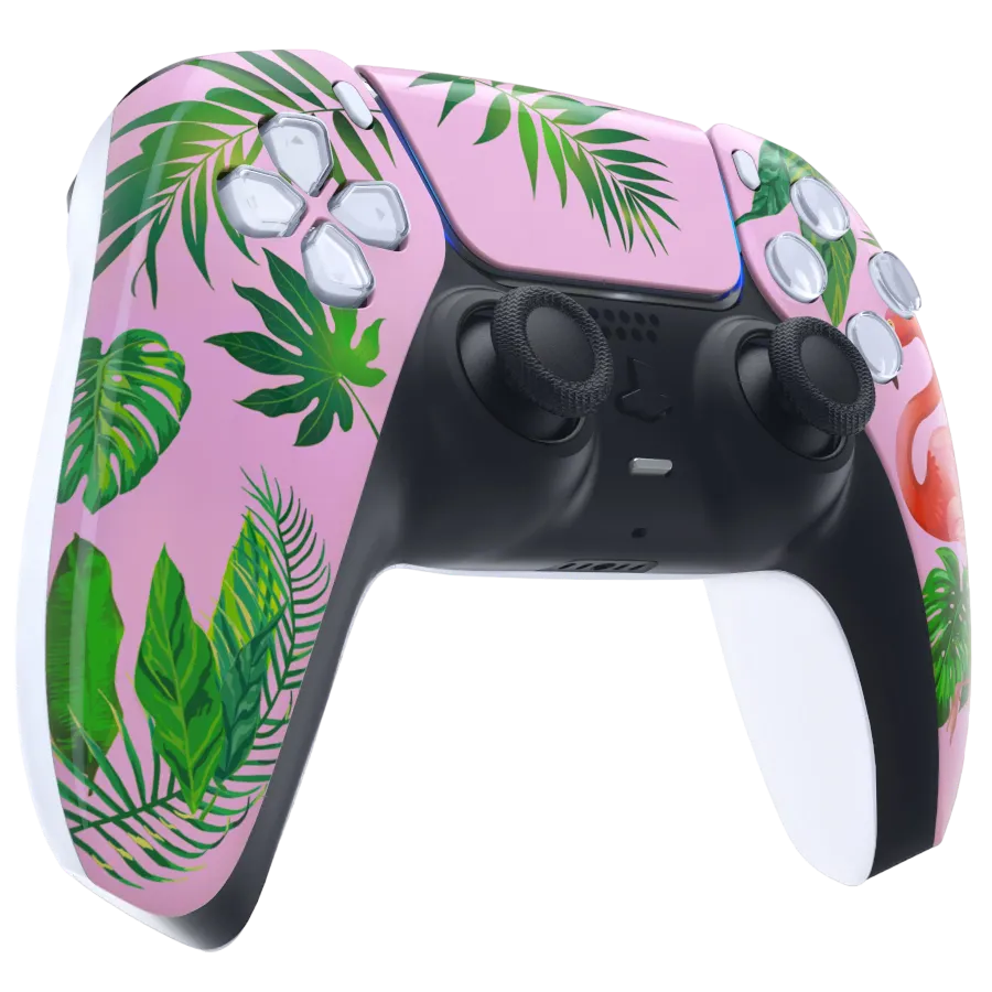 Clever Gaming Flamingo PS5 controller flamingo design