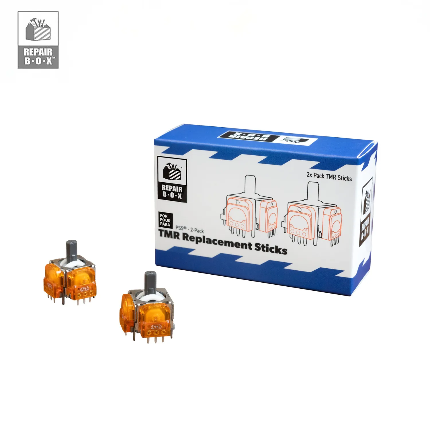 Hyperkin TMR Replacement Sticks PS5 controller 2-pack drift