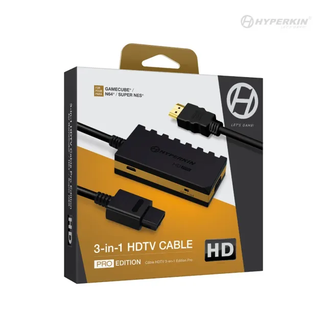 Hyperkin 3-in-1 HDTV kabel 720p HD Pro N64 SNES