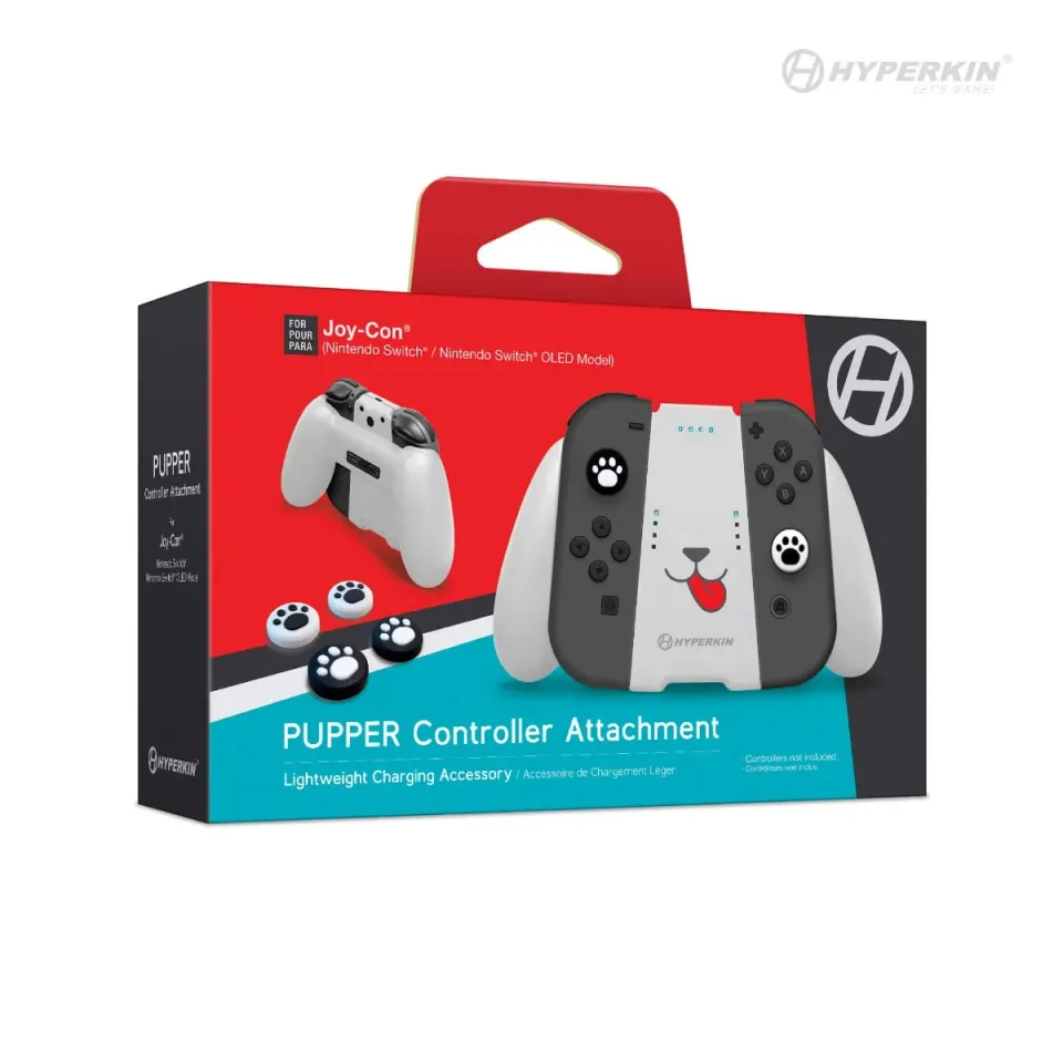 Hyperkin Pupper Joy-Con grip Switch met accu