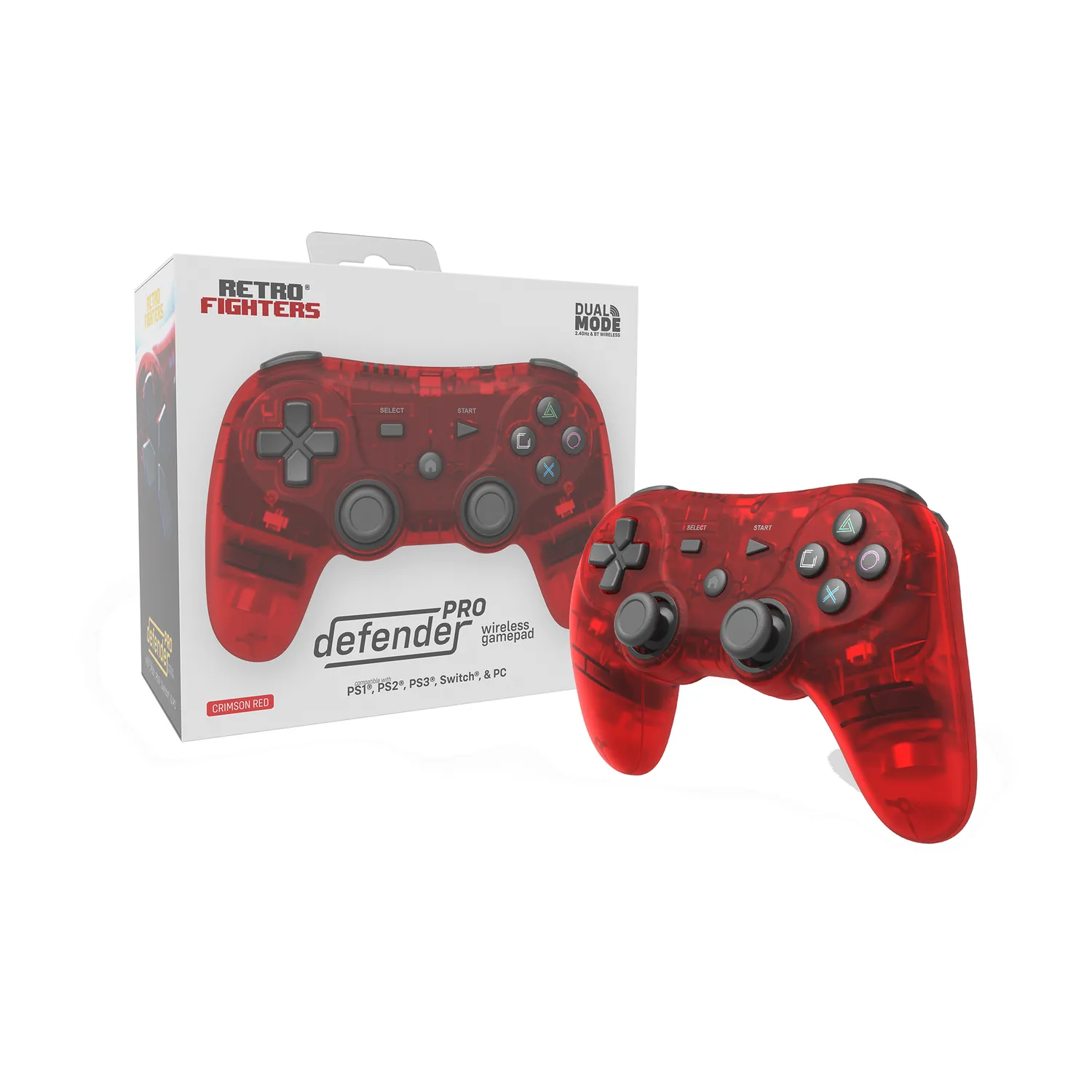 Hyperkin Defender Pro draadloze controller rood