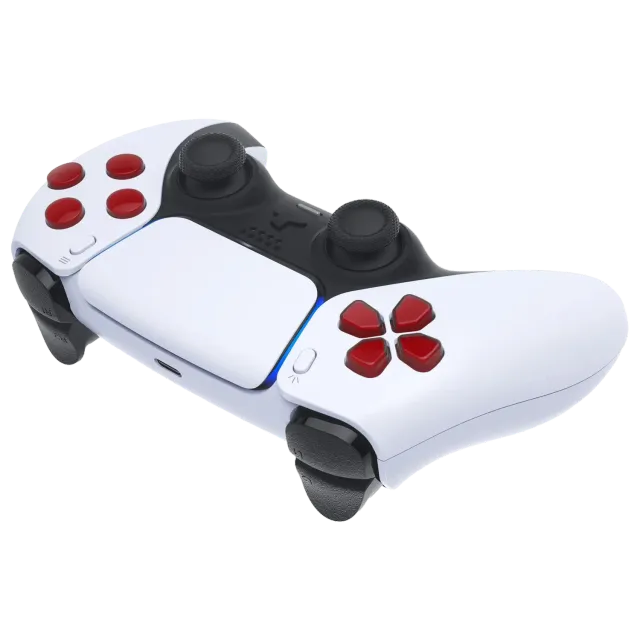 Clever actieknoppen + D-pad controllerknoppen rood