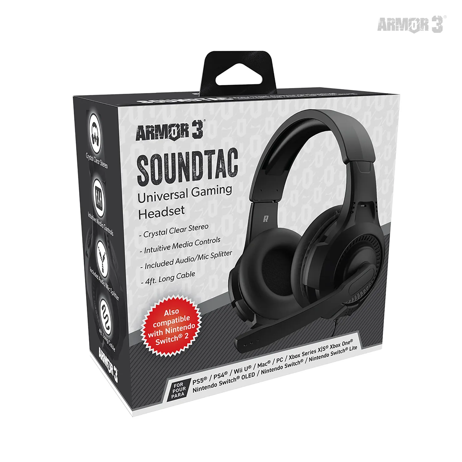 Hyperkin SoundTac gaming headset zwart universeel 3,5mm