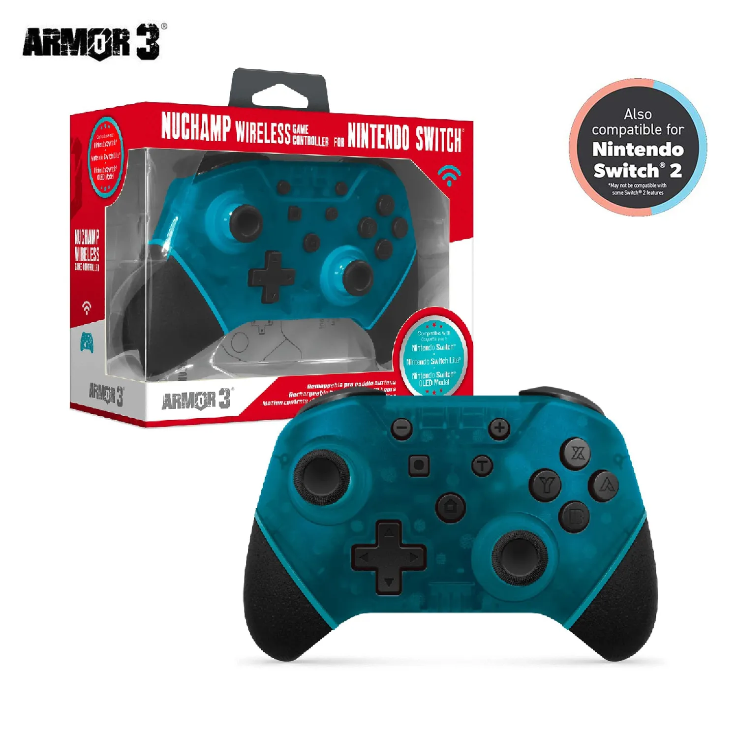 Hyperkin NuChamp Wireless Controller turquoise Switch draadloos