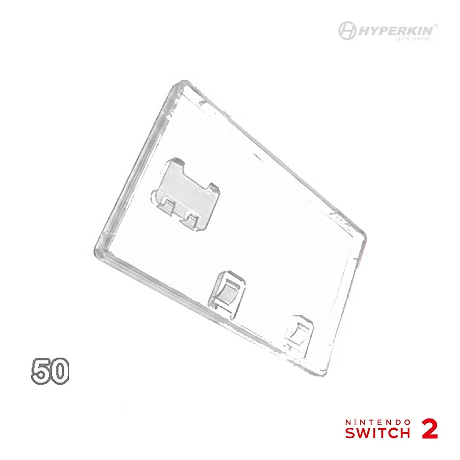 Hyperkin 50x Game Case cartridge hoesjes transparant 50 stuks