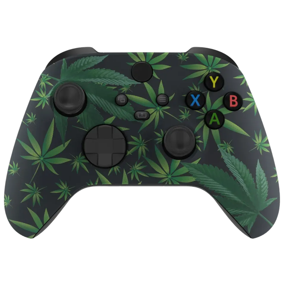 Clever Gaming Weeds Xbox controller groen custom
