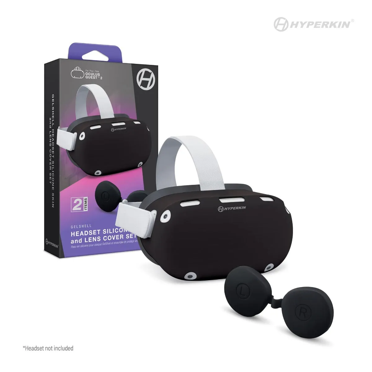 Hyperkin GelShell headset hoes zwart silicone VR lenzen