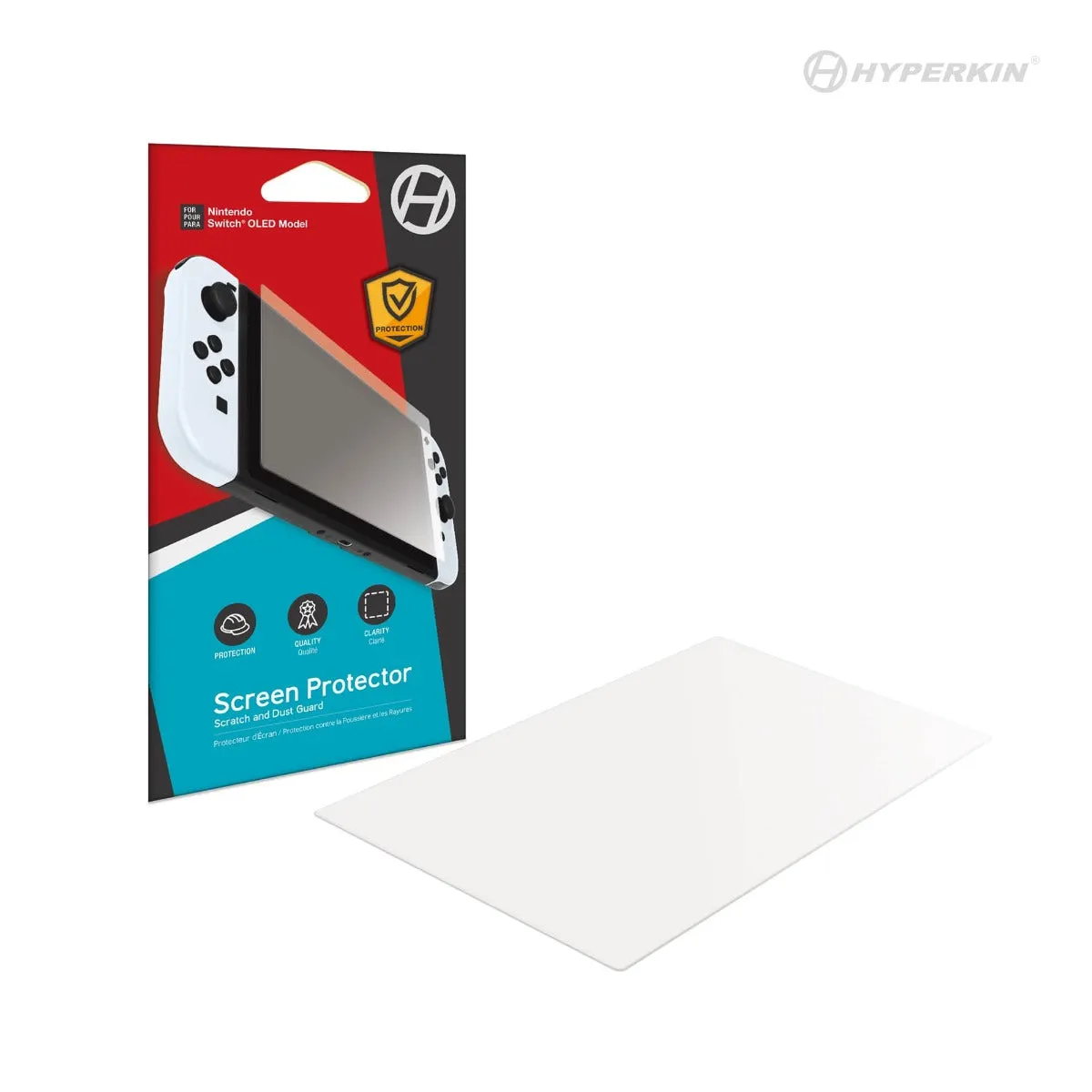 Hyperkin Nintendo Switch OLED screenprotector met doekje