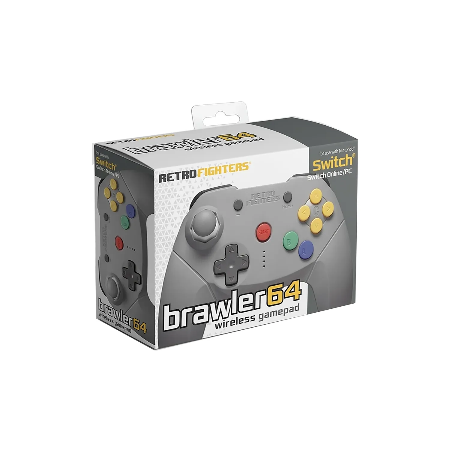 Hyperkin Brawler64 Wireless NSO controller Switch N64-editie