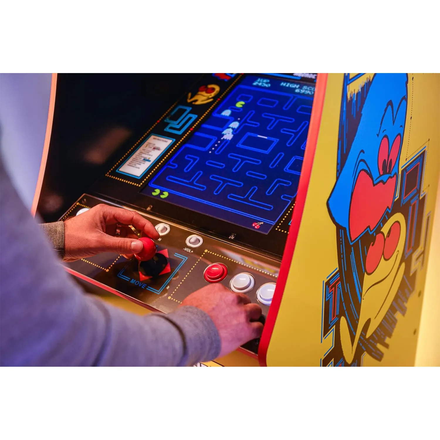Arcade1Up Pac-Man Deluxe arcadekast 17 inch 14 games