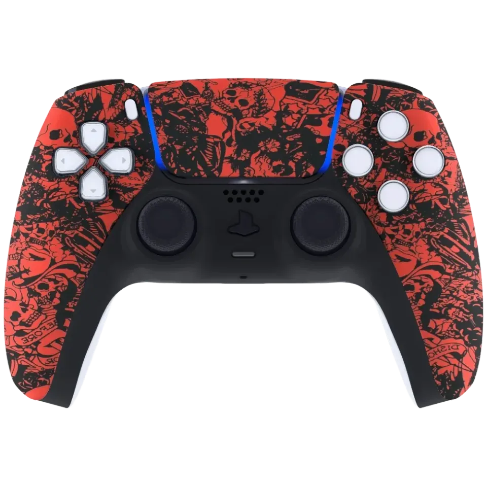 Clever Gaming Blood Skull PS5 controller skull