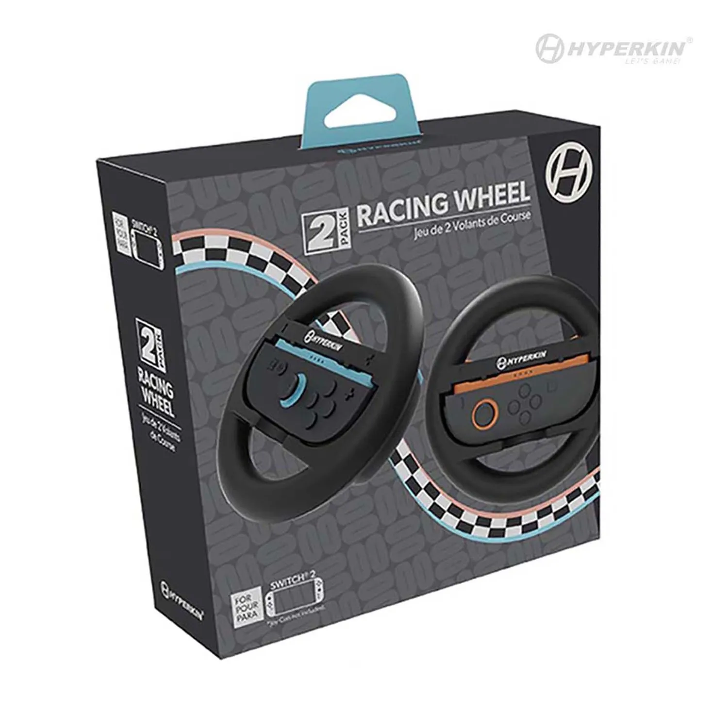 Hyperkin Racing Wheel Joy-Con stuur Switch 2 zwart 2 stuks