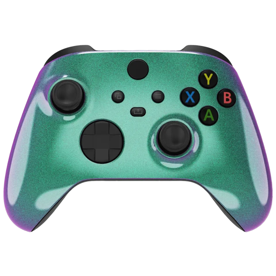 Clever Gaming Chameleon Green Xbox controller color-shift