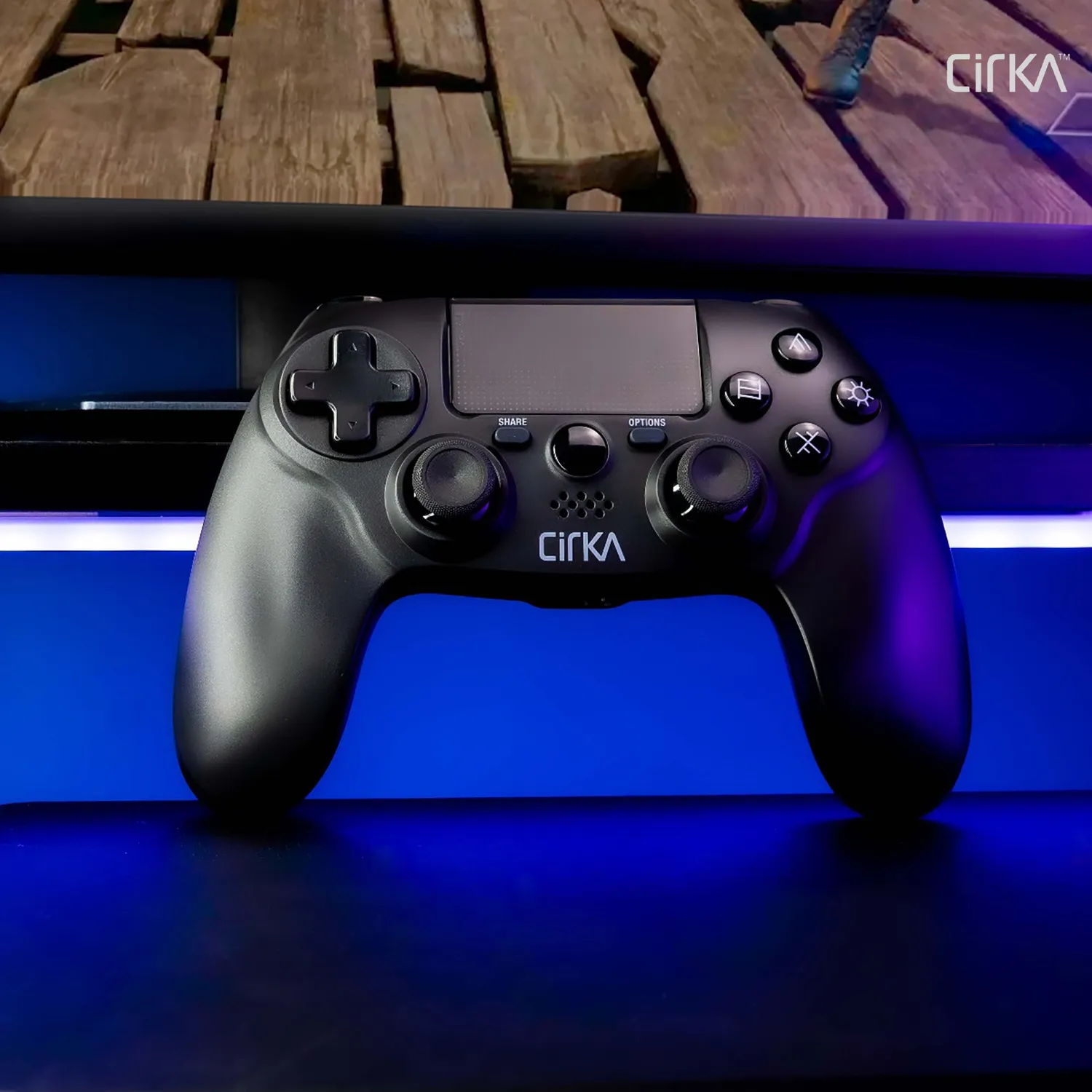 Hyperkin NuForce draadloze controller zwart PS4 PC Mac