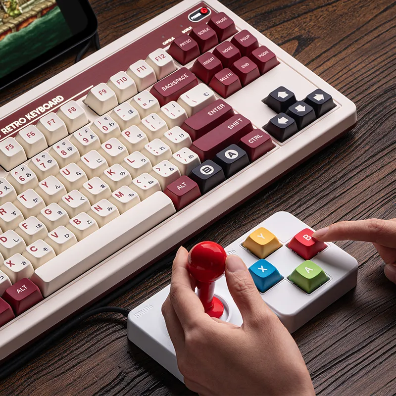 8BitDo Super Button toetsenbord extensie geel groot