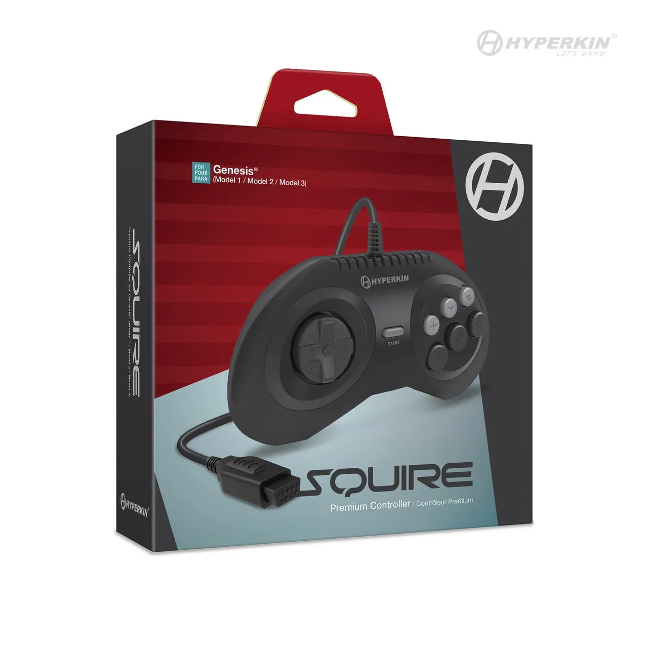 Hyperkin Squire controller Genesis bedraad 3m 6-knops