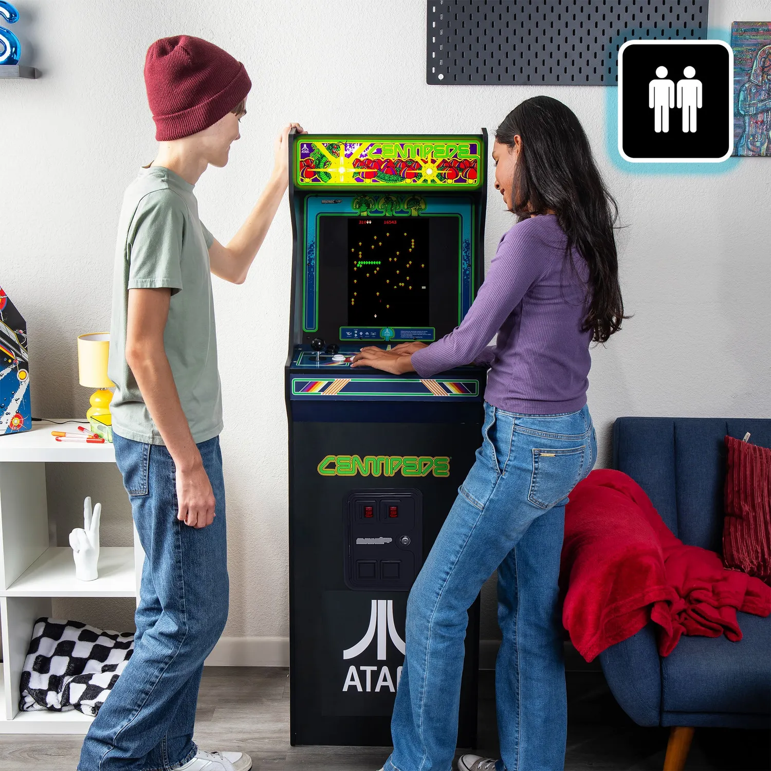 Arcade1Up Deluxe Atari Centipede arcadeautomaat trackball