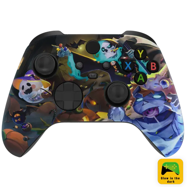 Clever Gaming Halloween Xbox controller glow in the dark
