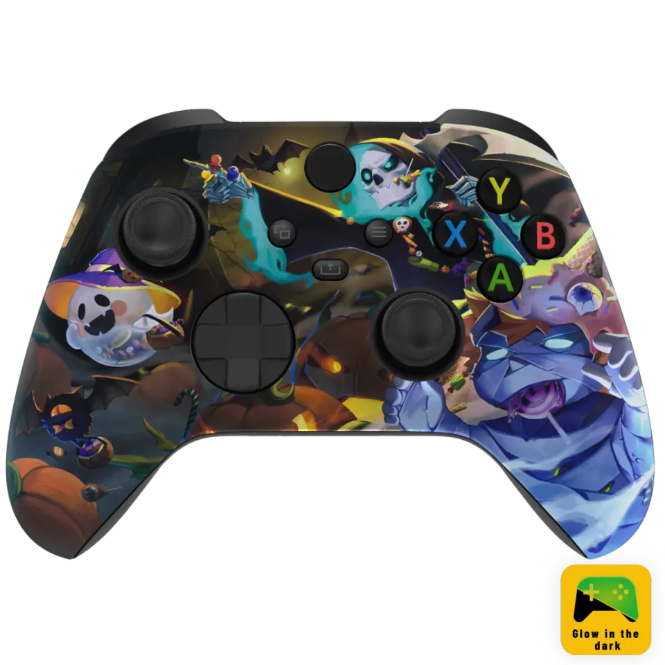 Clever Gaming Halloween Xbox controller glow in the dark