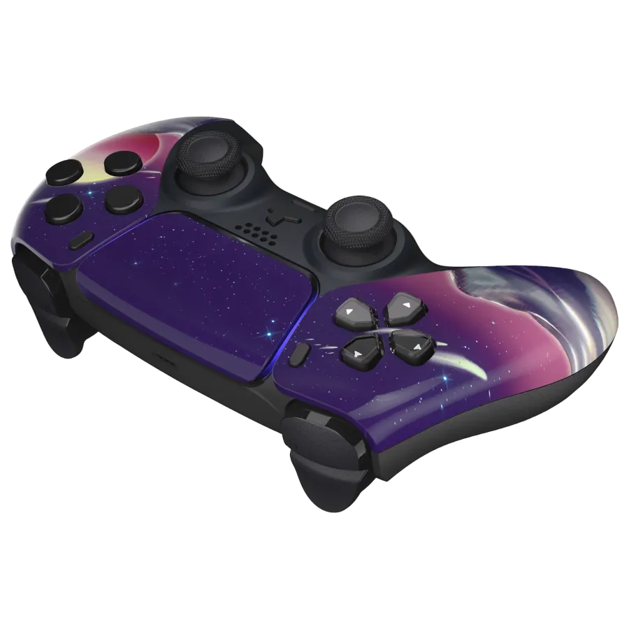 Clever Gaming Retro Galaxy PS5 controller galaxyprint