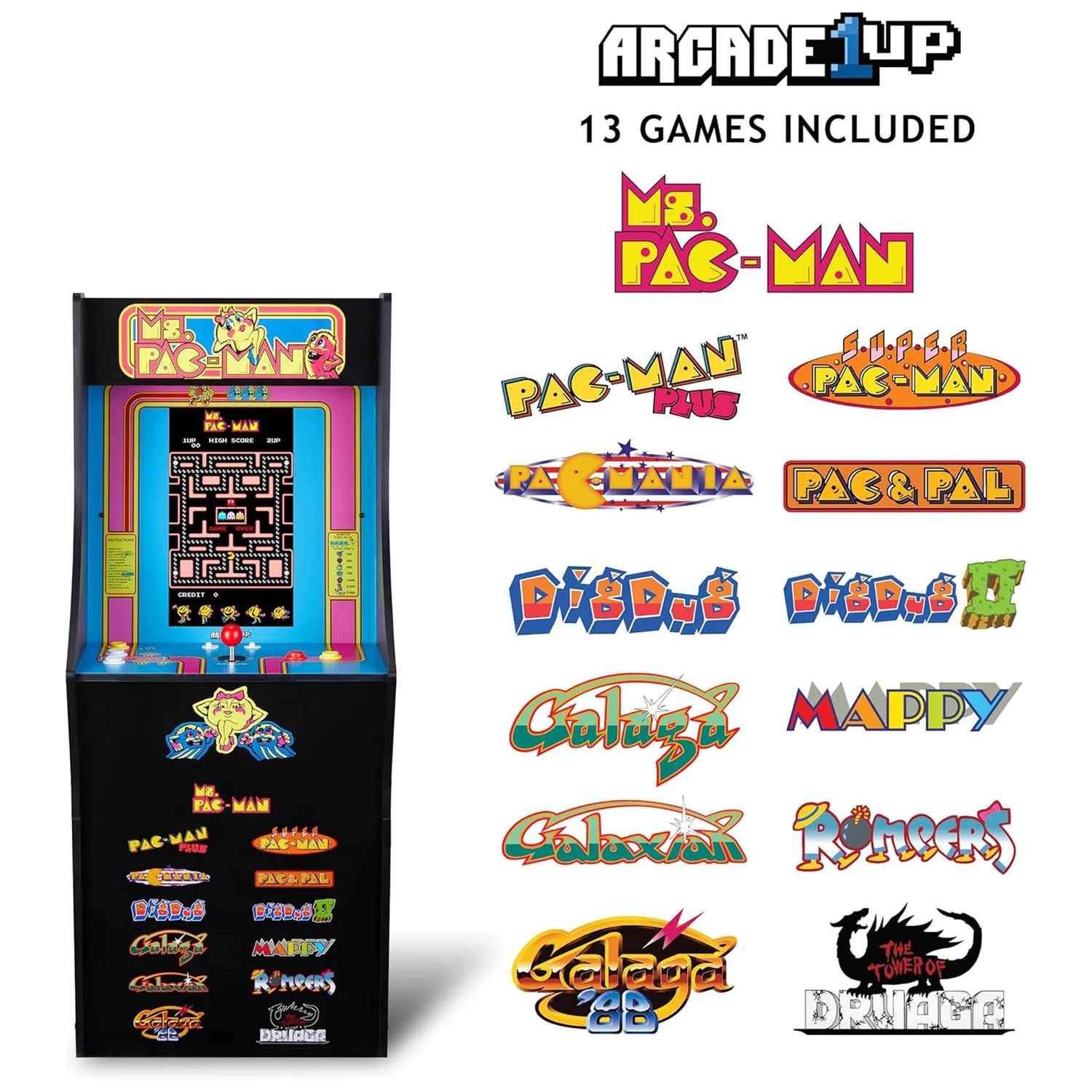 Arcade1Up Classic SE Ms. Pac-Man arcadeautomaat 13 spellen