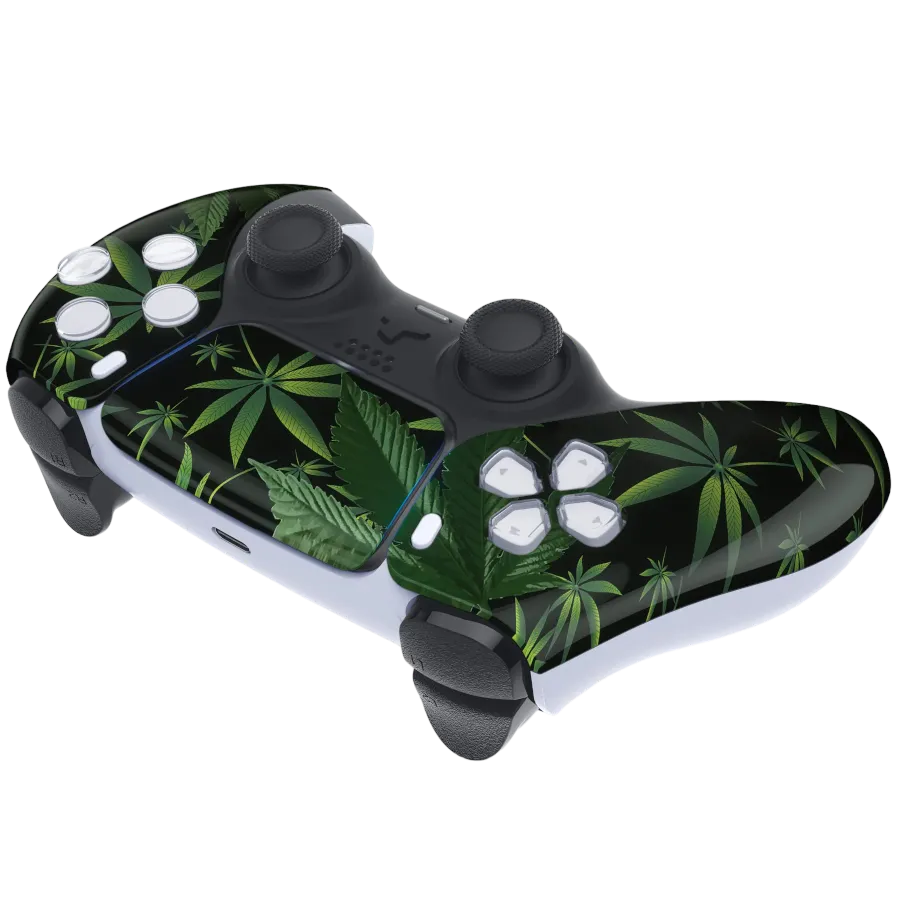Clever Gaming PS5 Weeds controller groen design