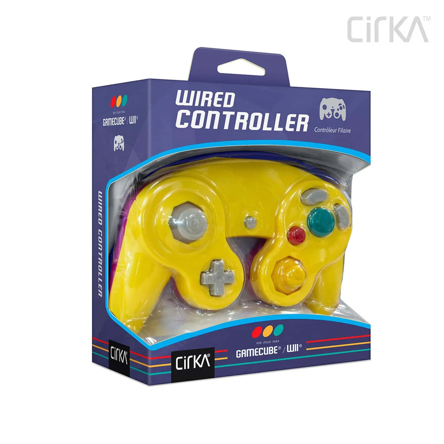 Hyperkin CirKa GameCube controller bedraad geel/paars