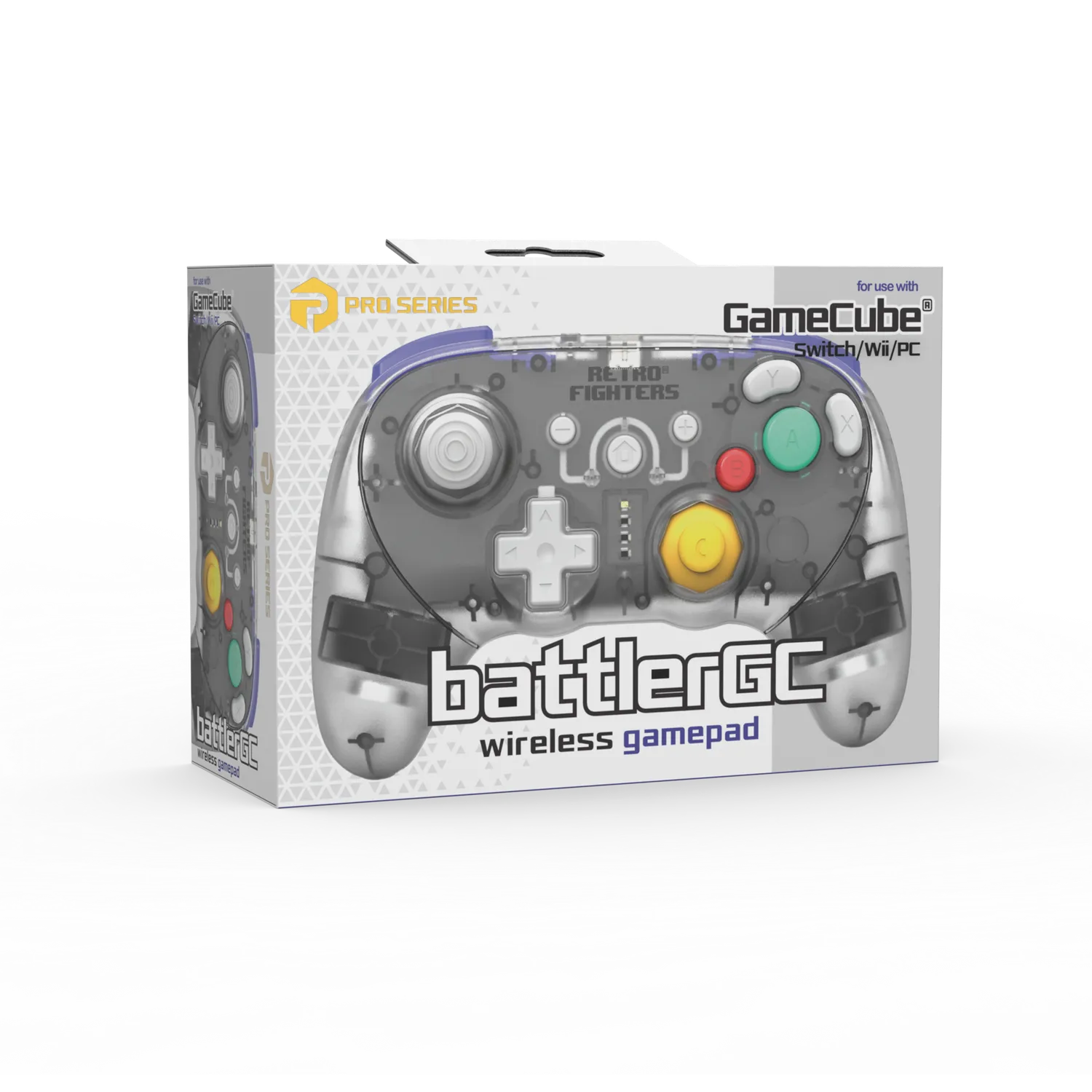 Hyperkin BattlerGC Wireless Pro controller Glacier GameCube-stijl