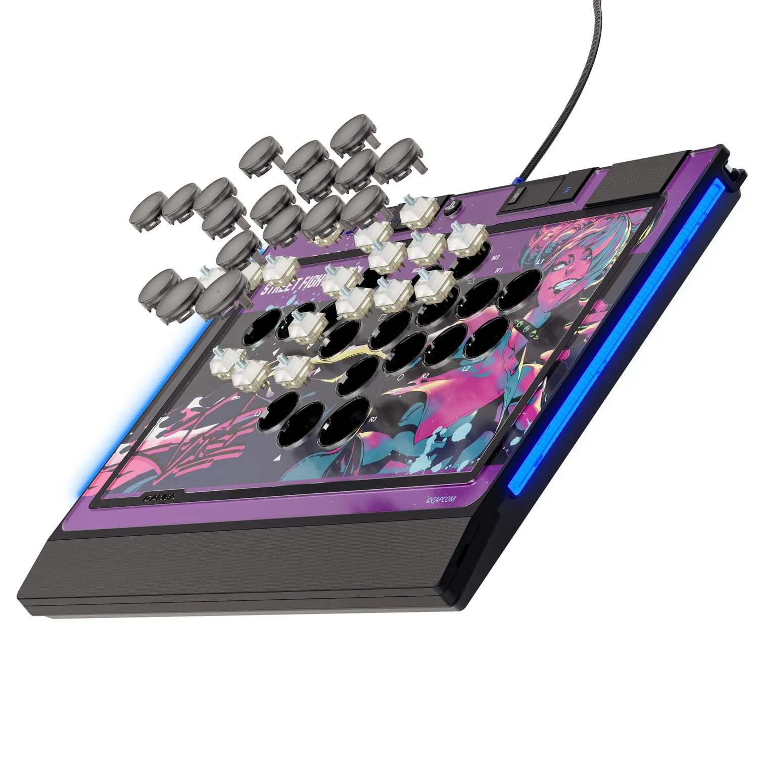 Qanba Sapphire Street Fighter Juri leverless controller Juri editie