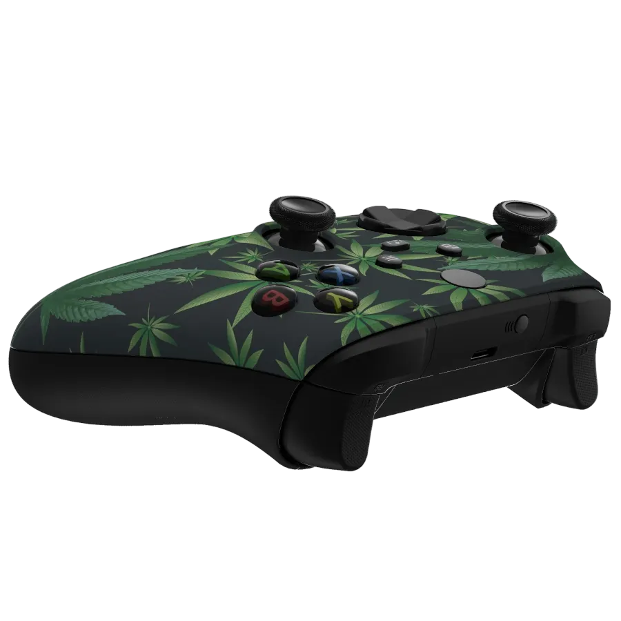 Clever Gaming Weeds Xbox controller groen custom
