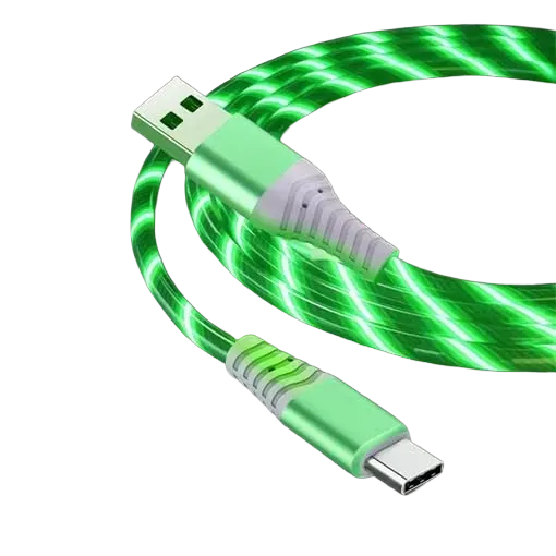 Clever LED kabel groen 1m USB A USB C