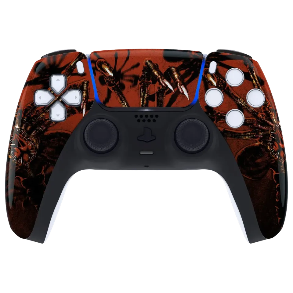 Clever Gaming Crimson Claw PS5 front shell rood met klauw