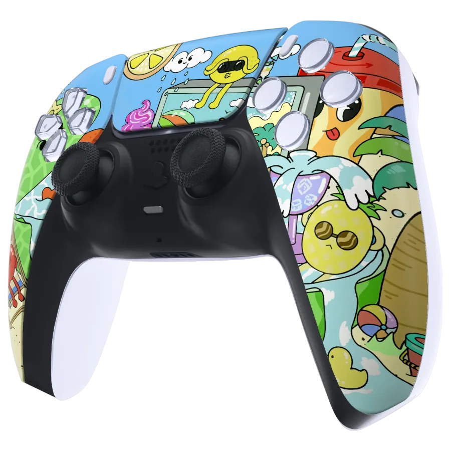 Clever Gaming Fruity Summer PS5 controller met print