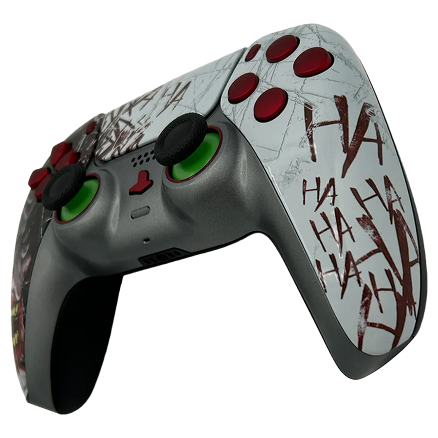 Clever Gaming Laughing Joker PS5 controller custom rood